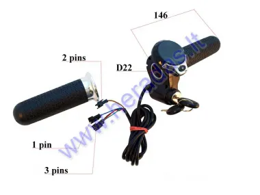 THROTTLE (HANDLEBAR GRIP) FOR ELECTRIC SCOOTER , SUITABLE FOR MODELS PIXI, DUDU