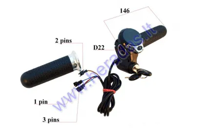 THROTTLE (HANDLEBAR GRIP) FOR ELECTRIC SCOOTER , SUITABLE FOR MODELS PIXI, DUDU