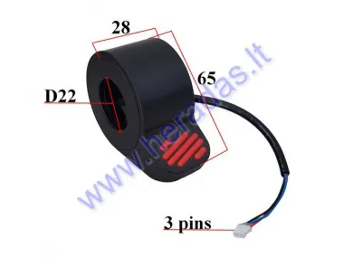 THUMB THROTTLE ACCELERATOR FOR ELECTRIC KICK SCOOTER FITS NINEBOT ES1/ES2/ES4/E25