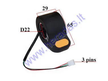 THUMB THROTTLE ACCELERATOR FOR ELECTRIC KICK SCOOTER Ninebot Max G30