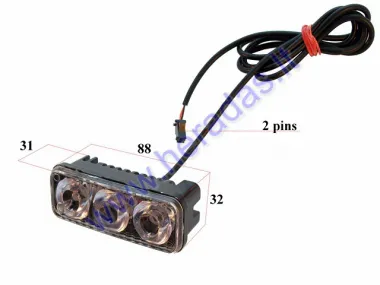 Front light for scooter, suitable for scooter DUDU