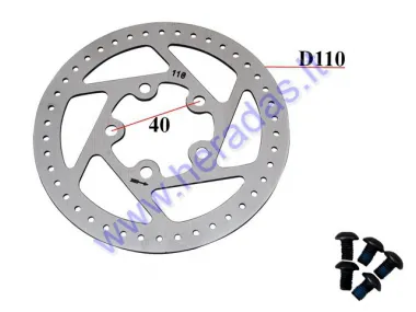 BRAKE DISK FOR ELECTRIC KICK SCOOTER D110mm fits to model XIAOMI M365/1S/ESSENTIAL