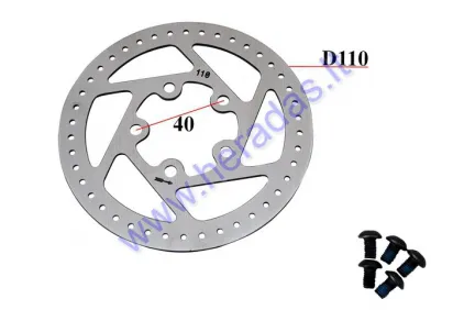 BRAKE DISK FOR ELECTRIC KICK SCOOTER D110mm fits to model XIAOMI M365/1S/ESSENTIAL