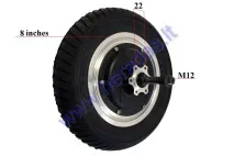 REAR WHEEL WITHOUT MOTOR FOR ELECTRIC TRIKE SCOOTER, MOBILITY SCOOTER DL3 LIGHT