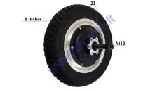 REAR WHEEL WITHOUT MOTOR FOR ELECTRIC TRIKE SCOOTER, MOBILITY SCOOTER DL3 LIGHT