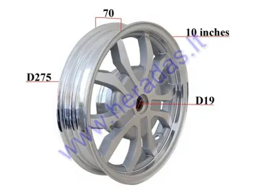 Elektrinio triračio galinis ratas tinka MS03 MS04  R10  MT2.15X10 ratlankis sidbarinis