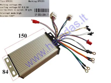 CONTROLLER FOR ELECTRIC TRIKE SCOOTER 60V 1000W  30A MS031,MS041 SINE WAWE 12 tube