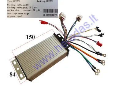 CONTROLLER FOR ELECTRIC TRIKE SCOOTER 60V 1000W  30A MS031,MS041 SINE WAWE 12 tube