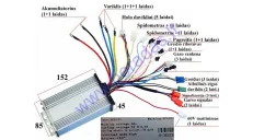 Elektrinio triračio kontroleris 60V 1000W  30A MS03,MS04 SINE WAWE 12 tube