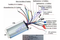 CONTROLLER FOR ELECTRIC TRIKE SCOOTER 60V 1000W  MS04 SINE WAVE 15 tube FITS ENGINE EB383