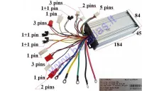 CONTROLLER FOR ELECTRIC TRIKE SCOOTER 60V 1000W 35A  MS04 or 60V system MS03 for models to 2019 not for sine wave engines. HFKZ01