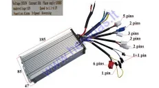 Controller for electric trike scooter 60V 800W 30A MS03ROF with roof