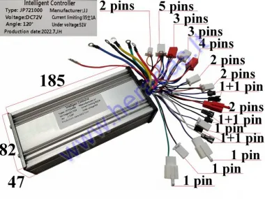 Elektrinio triračio kontroleris 72V 1000W  PRAKTIK2