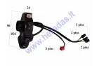 Electric tricycle scooter emergency switch, lights, turns, signal PRACTIC1 Practic2