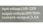 60V 3.5A 20-30 AH Electric trike scooter battery charger for lead-acid batteries MS03, MS03ROF, MS04, EPICO, Comfimax