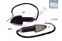 Elektrinio triračio motorolerio posūkių žibintų kompl  LED . 2 vnt. PRAKTIK1,2 E žymėjimas
