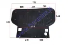 Electric tricycle scooter front plastic underfoot trim for PRAKTIK2