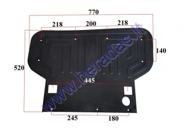 Electric tricycle scooter front plastic underfoot trim for PRAKTIK2