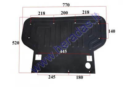 Electric tricycle scooter front plastic underfoot trim for PRAKTIK2