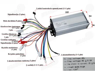 Controller 48V 1000W for electric trike scooter MS01 MS03