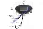 DASHBOARD WITH SPEEDOMETER FOR ELECTRIC TRIKE SCOOTER for 48-60V sistem