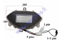 DASHBOARD WITH SPEEDOMETER FOR ELECTRIC TRIKE SCOOTER for 60V sistem DASHBOARD WITH SPEEDOMETER FOR ELECTRIC TRIKE SCOOTER for 60V sistem