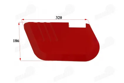 Right plastic trim of electric tricycle PRAKTIK1