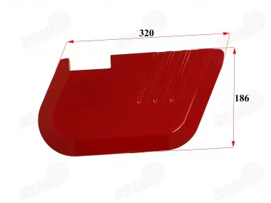 Left plastic trim of electric tricycle PRAKTIK1