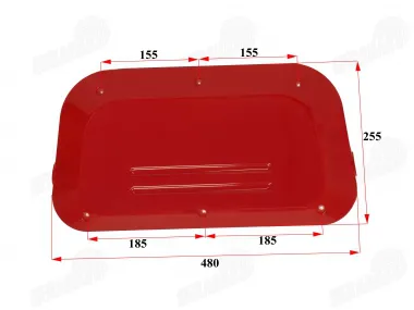 Plastic seat back decoration of electric tricycle PRAKTIK1