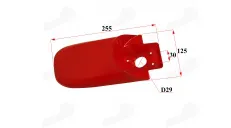 Plastic finish under the lamp exterior for electric three-wheel scooter PRAKTIK 1,2