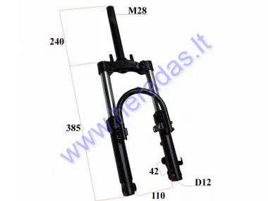 Front fork for electric three-wheel scooter PRACTIC1