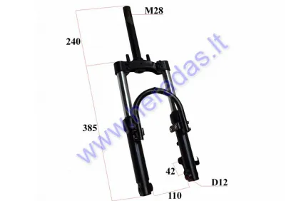 Front fork for electric three-wheel scooter PRACTIC1