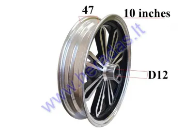 Front wheel for electric three wheel scooter Practic1, Practic2