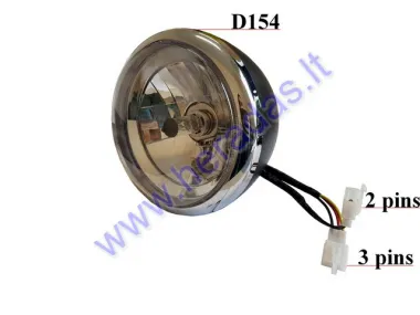 Head light for three-wheel electric scooter, suitable for PRACTIC1,2 E9 marking