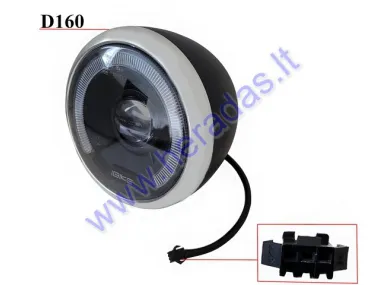 Headlight for electric trike scooter PRAKTIK1,2 E9 mark since 2023 years