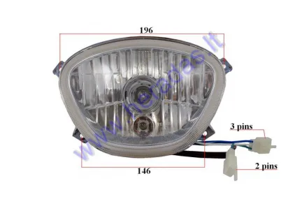 Headlight for electric trike scooter ST96