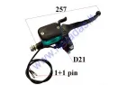 Electric three wheel scooter front brake lever with hydraulic cylinder, suitable for PRACTIC1