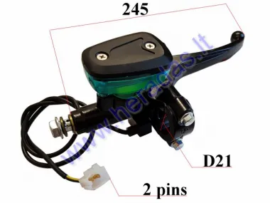 Elektrinio triračio priekinių stabdžių  rankenėlė su hidrocilindru   PRAKTIK2