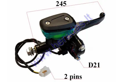 Electric three wheel scooter front brake lever with hydraulic cylinder, suitable for PRACTIC2