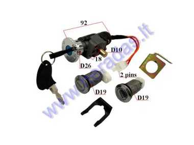 Key switch set for electric trike scooter ST96