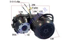 ELECTRIC TRIKE SCOOTER ENGINE WITH TRANSMISSION GEARBOX