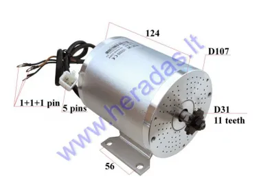 ELECTRIC BRUSHLESS MOTOR FOR QUAD BIKE 500W 36V