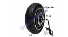 Electric engine for electric kick scooter with tire 350WAT 48V 10X2.50-6.5