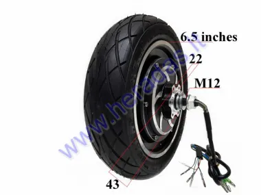 Electric engine for electric kick scooter with tire 350WAT 48V 10X2.50-6.5