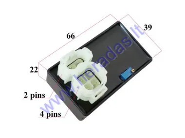 CDI CONTROLLE 4+2 PIN FOR SCOOTER 4T ADJUSTABLE CLOCKWISE BAOTIAN