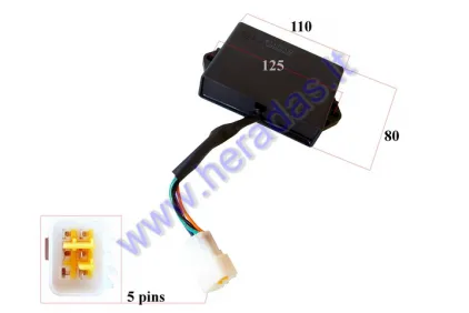 CDI CONTROLLER 5 PIN FOR ATV QUAD BIKE, GO-KART constant stream Jianshe JS 400cc