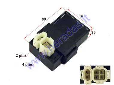 CDI CONTROLLER 6 pin FOR ATV QUAD BIKE DIRECT CURRENT DC AM6 KEEWAY XR TX 50 fits RUBI50, FLASH50