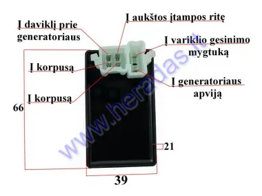 CDI controller 6 pin for ATV quad bike