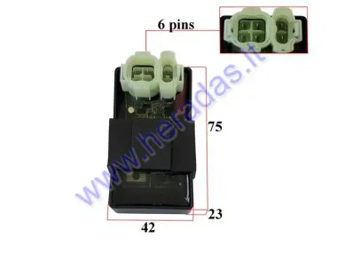 CDI controller 6 pin for scooter KYMCO direct current DC