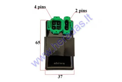 Elektroninis uždegimas CDI 6 kontaktų motorolerio neriboja apsukų Fighter, Baotian, Benzhou, Jonway, Keeway, Longjia